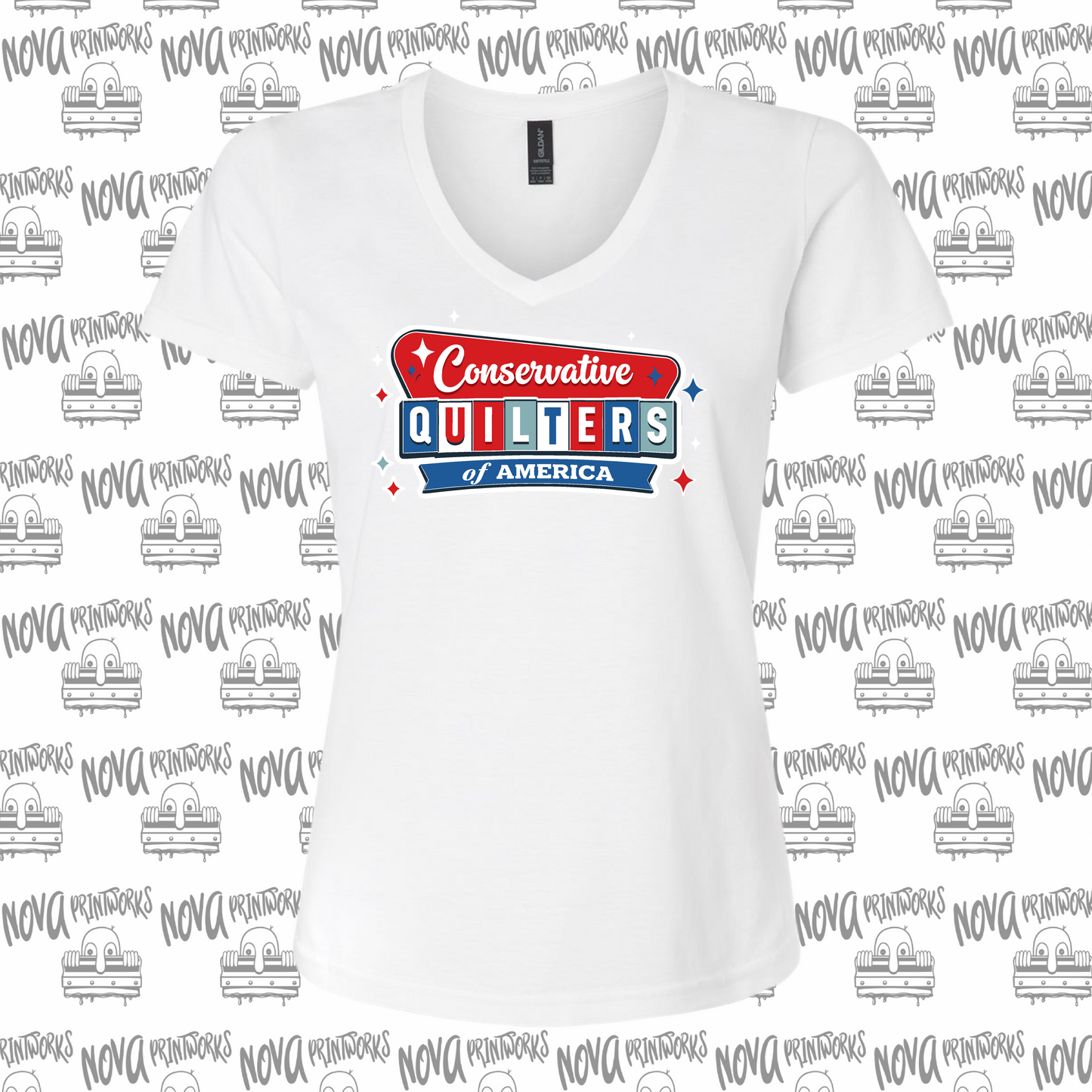 Conservative Quilters V-Neck