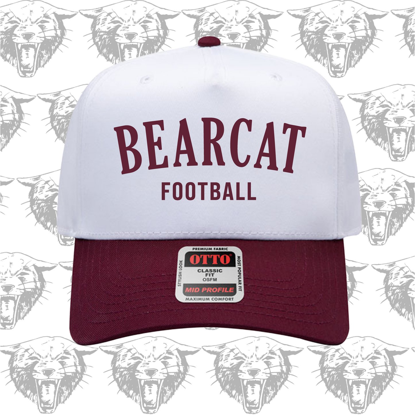 SPIRIT WEAR - Embroidered Bearcat Football