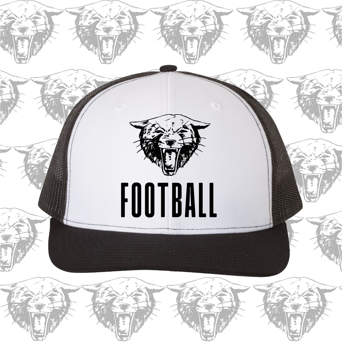 SPIRIT WEAR - Embroidered Bearcat mascot football