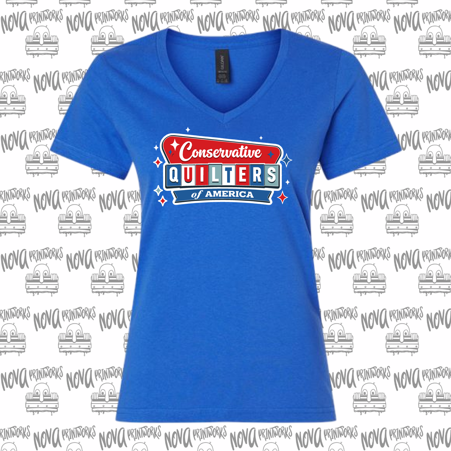 Conservative Quilters V-Neck