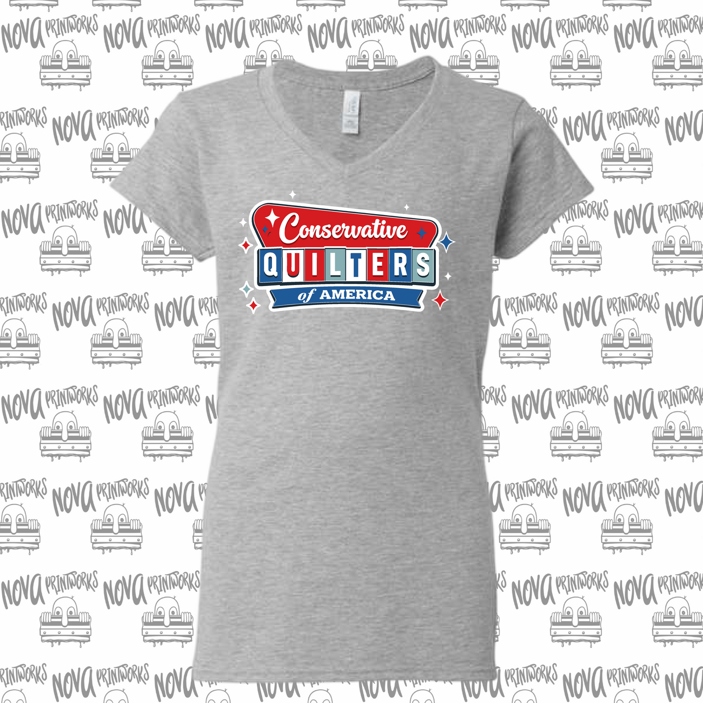 Conservative Quilters V-Neck