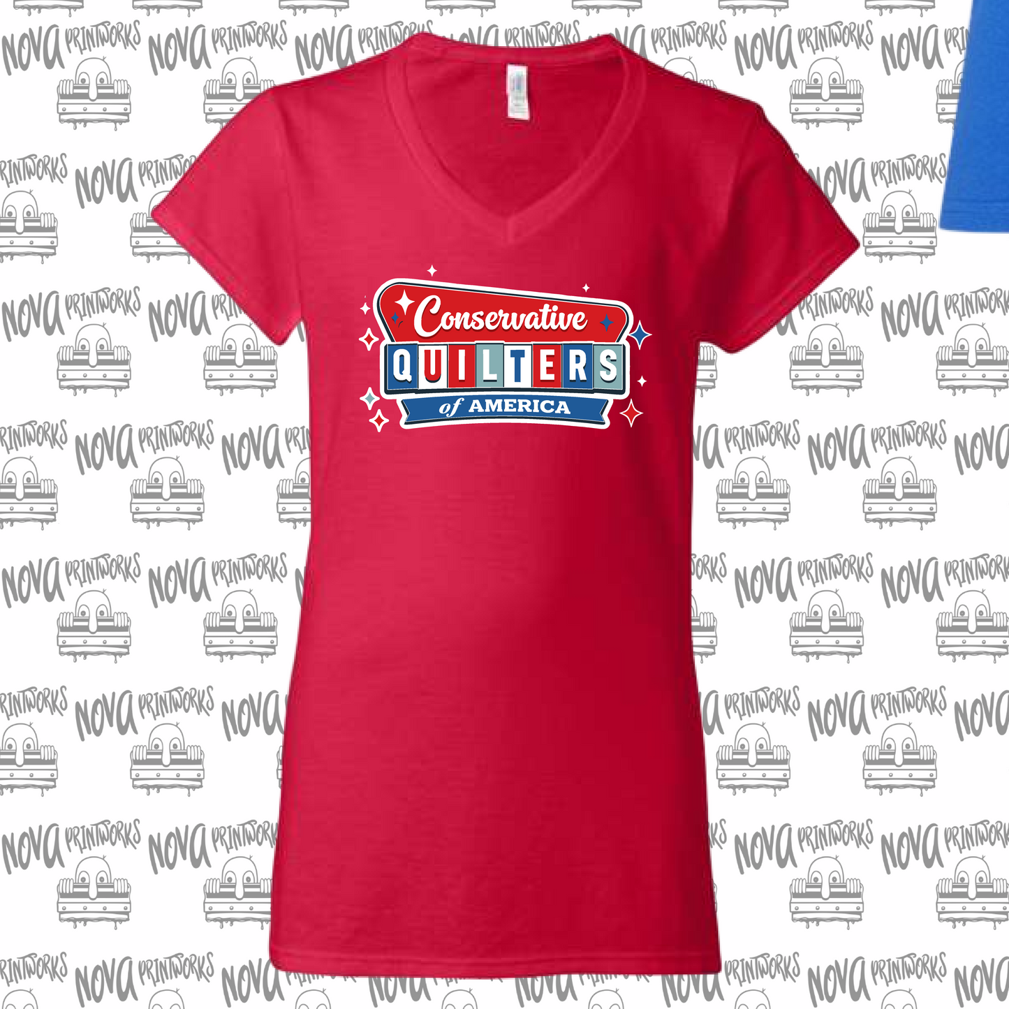 Conservative Quilters V-Neck