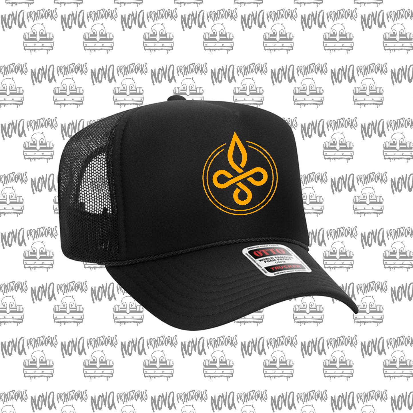 PRCC Black Foam Trucker Hat
