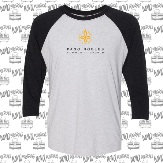 PRCC Raglan Tee - Black/White