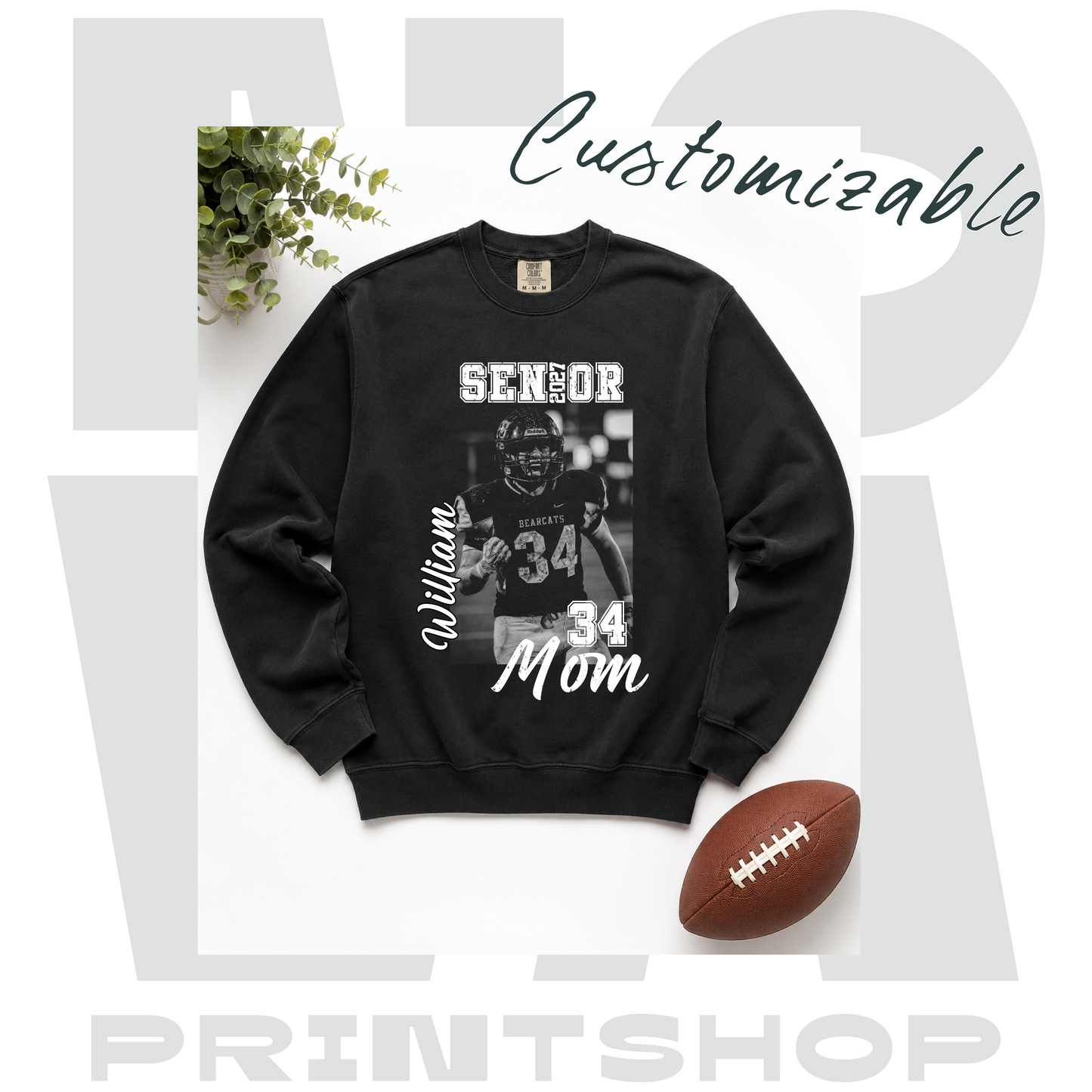 PRHS Football Senior Mom Custom Photo