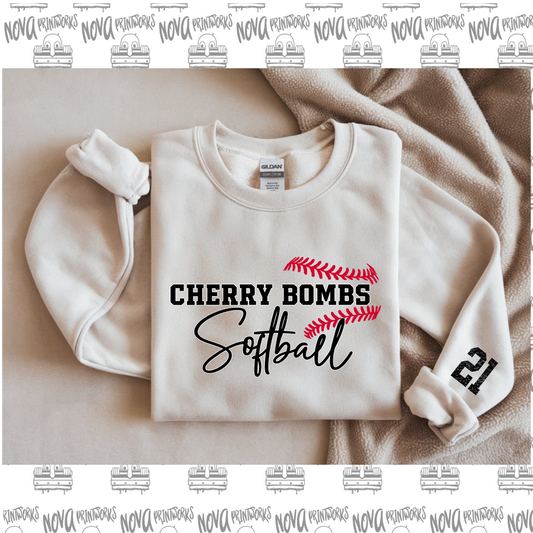 Cherry Bombs Softball Seams