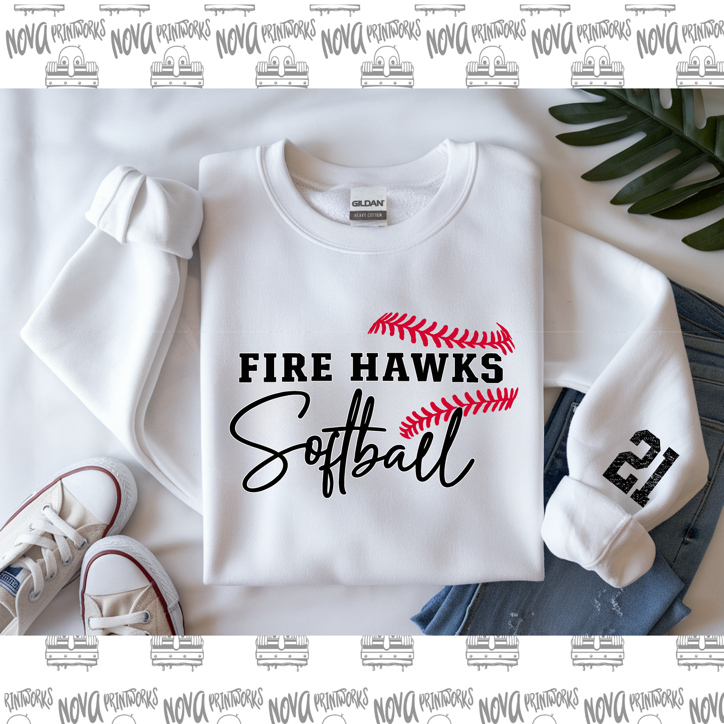 Fire Hawks Softball Seams