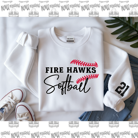 Fire Hawks Softball Seams