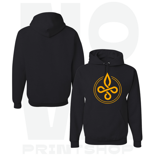 PRCC youth pullover hoodie full front mockup